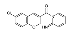 (6-chloro-2H-chromen-3-yl)-(2-iminopyridin-1-yl)methanone结构式