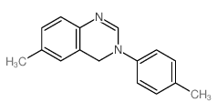 6-methyl-3-(4-methylphenyl)-4H-quinazoline结构式