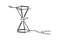 1-[2-diethylamino]ethyl-1'-ethenylferrocene结构式