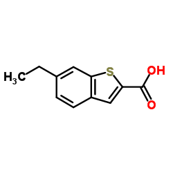 6-Ethyl-1-benzothiophene-2-carboxylic acid Structure