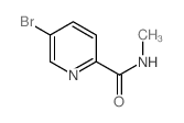 N-甲基-5-溴吡啶甲酰胺结构式