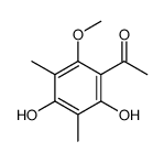 1-(2,4-dihydroxy-6-methoxy-3,5-dimethylphenyl)ethanone Structure