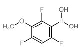 (2,4,6-Trifluoro-3-methoxyphenyl)boronic acid Structure