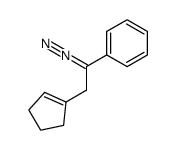 (2-(cyclopent-1-en-1-yl)-1-diazoethyl)benzene Structure