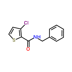 N-Benzyl-3-chloro-2-thiophenecarboxamide Structure