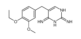 2,4-Pyrimidinediamine, 5-((4-ethoxy-3-methoxyphenyl)methyl)- structure