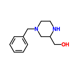 (4-Benzyl-2-piperazinyl)methanol structure