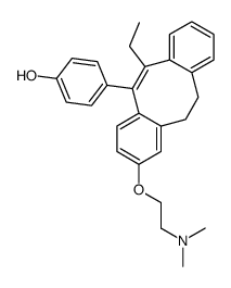 4-[(5Z)-2-[2-(dimethylamino)ethoxy]-6-ethyl-11,12-dihydrodibenzo[2,1-a:3',1'-f][8]annulen-5-yl]phenol结构式