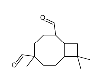 (1R,8S)-4,10,10-trimethylbicyclo[6.2.0]decane-4,7-dicarbaldehyde结构式