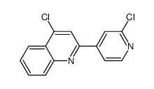 4-chloro-2-(2-chloro-pyridin-4-yl)-quinoline结构式