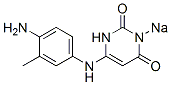 6-[(4-Amino-3-methylphenyl)amino]-3-sodio-2,4(1H,3H)-pyrimidinedione Structure