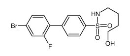 4-(4-bromo-2-fluorophenyl)-N-(4-hydroxybutyl)benzenesulfonamide Structure