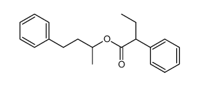 2-Phenyl-butyric acid 1-methyl-3-phenyl-propyl ester Structure