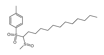 1-methyl-4-((1-(methylsulfinyl)tridecyl)sulfonyl)benzene Structure