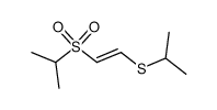 (E)-1-(isopropylsulfonyl)-2-(isopropylthio)ethylene Structure