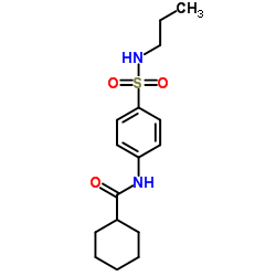 N-[4-(Propylsulfamoyl)phenyl]cyclohexanecarboxamide结构式