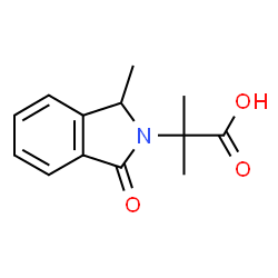 2-Isoindolineacetic acid,-alpha-,-alpha-,1-trimethyl-3-oxo- (5CI)结构式