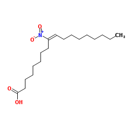 (9E)-9-nitrooctadecenoic acid structure