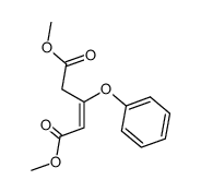 dimethyl 3-phenoxypent-2-enedioate结构式