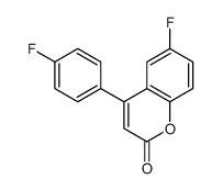 6-fluoro-4-(4-fluorophenyl)chromen-2-one Structure