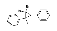 (3,3-dibromo-1-methylcyclopropane-1,2-diyl)dibenzene Structure