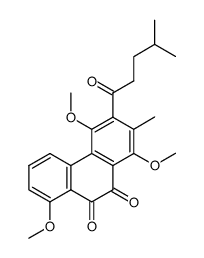 1,4,8-trimethoxy-2-methyl-3-(4-methylpentanoyl)phenanthrene-9,10-quinone Structure