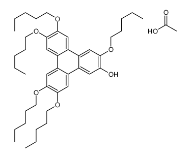 acetic acid,3,6,7,10,11-pentapentoxytriphenylen-2-ol结构式