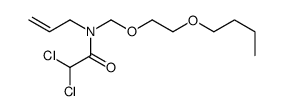 N-(2-butoxyethoxymethyl)-2,2-dichloro-N-prop-2-enylacetamide结构式