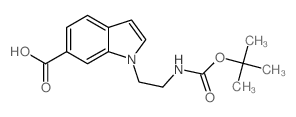 1-[2-(Boc-amino)ethyl]indole-6-carboxylic acid Structure