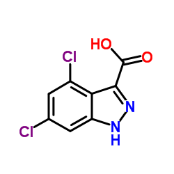 4,6-Dichloro-1H-indazole-3-carboxylic acid Structure