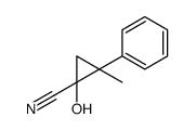1-hydroxy-2-methyl-2-phenylcyclopropane-1-carbonitrile Structure