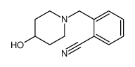 2-[(4-羟基-1-哌啶基)甲基]苯腈结构式