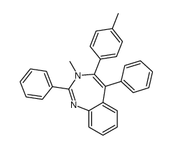 3-methyl-4-(4-methylphenyl)-2,5-diphenyl-1,3-benzodiazepine Structure