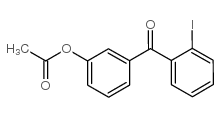 3-ACETOXY-2'-IODOBENZOPHENONE结构式