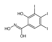 N,2-dihydroxy-3,4,5-triiodobenzamide Structure