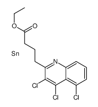 ethyl 4-(3,4,5-trichloroquinolin-2-yl)butanoate,tin Structure