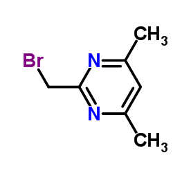 Pyrimidine, 2-(bromomethyl)-4,6-dimethyl- (9CI) structure