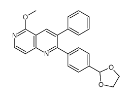 2-[4-(1,3-dioxolan-2-yl)phenyl]-5-methoxy-3-phenyl-1,6-naphthyridine Structure