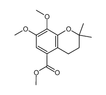 7,8-Dimethoxy-2,2-dimethyl-chroman-5-carboxylic acid methyl ester结构式
