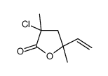 3-chloro-5-ethenyl-3,5-dimethyloxolan-2-one Structure