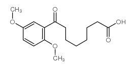 8-(2,5-dimethoxyphenyl)-8-oxooctanoic acid structure