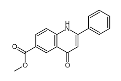 methyl 4-oxo-2-phenyl-1H-quinoline-6-carboxylate结构式