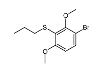 (3-bromo-2,6-dimethoxyphenyl)(propyl)sulfane结构式