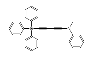 N-methyl-N-(4-triphenylsilylbuta-1,3-diynyl)aniline Structure
