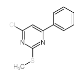 Pyrimidine,4-chloro-2-(methylthio)-6-phenyl- structure
