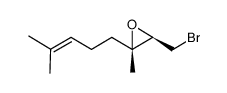 (2S,3R)-3-(bromomethyl)-2-methyl-2-(4-methylpent-3-en-1-yl)oxirane Structure