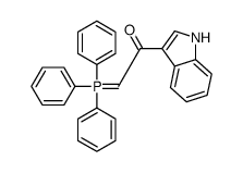 1-(1H-indol-3-yl)-2-(triphenyl-λ5-phosphanylidene)ethanone结构式