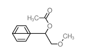 (2-methoxy-1-phenyl-ethyl) acetate结构式