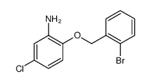 2-(2-BROMOBENZYLOXY)-5-CHLOROANILINE结构式