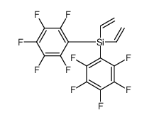 bis(ethenyl)-bis(2,3,4,5,6-pentafluorophenyl)silane Structure